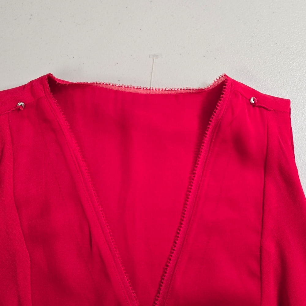 White House Black Market Sleeveless Pink Blouse Size-0 - Picture 3 of 13
